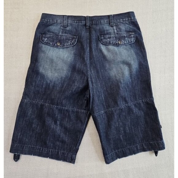 Rocawear Baggy Jean Shorts Men's Size 38 Flap Pockets Y2k Hip Hop Original Fit - Picture 2 of 15